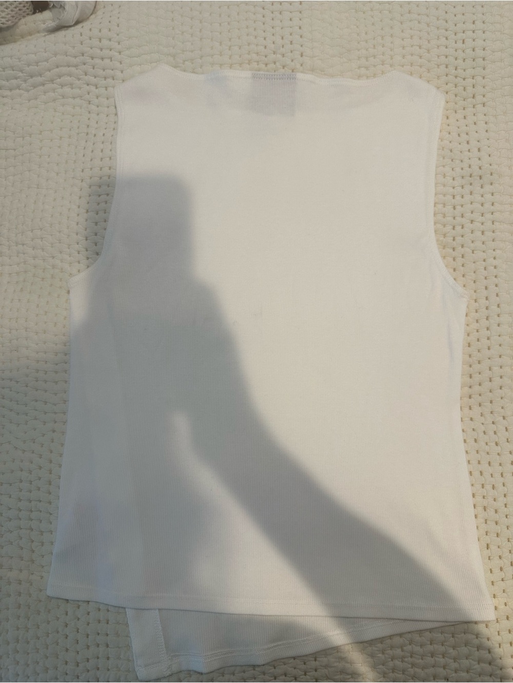 Reformation Ivory Ribbed Tank Top - Picture 11 of 12